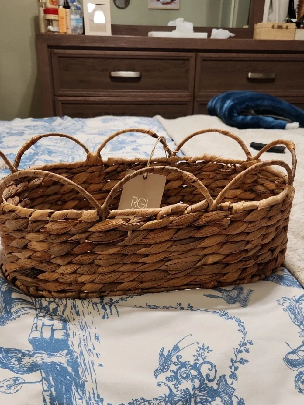 Natural Woven Seagrass Basket